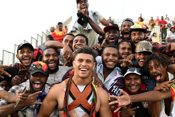 A man of the people: PNG's rising star Cooper Bai.