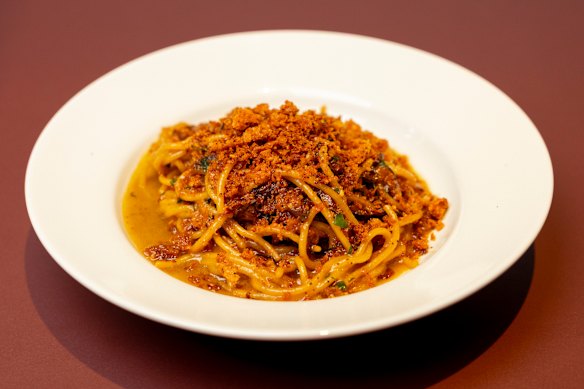 A.P. Bread &amp; Wine’s pasta featuring breadcrumbs made from leftover bread.