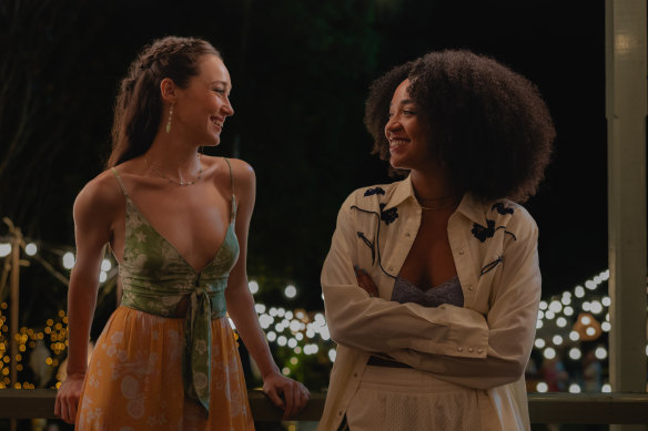 Alycia Debnam-Carey (left) as Milla and Aisha Dee as Chanelle. 