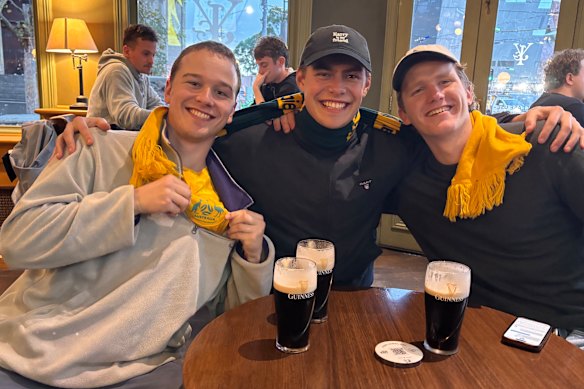 Tom Saunders, Luke Cornell and Angus McLaren.