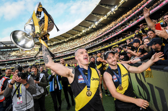 Last year's AFL grand final at the Melbourne Cricket Ground.