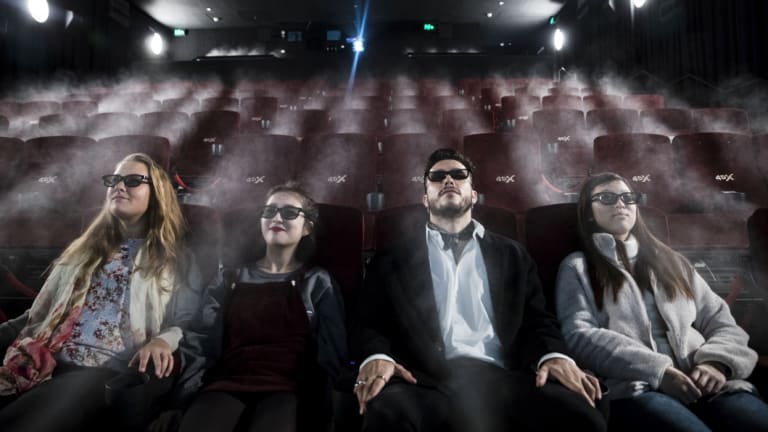 Early viewers of 4DX at Event George Street. 