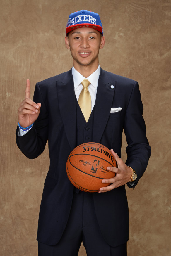 Simmons was the No. 1 draft pick in 2016, ultimately joining the Philadelphia 76ers.