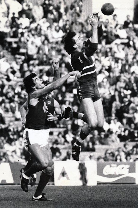 Kelvin Templeton flies high during his playing days.