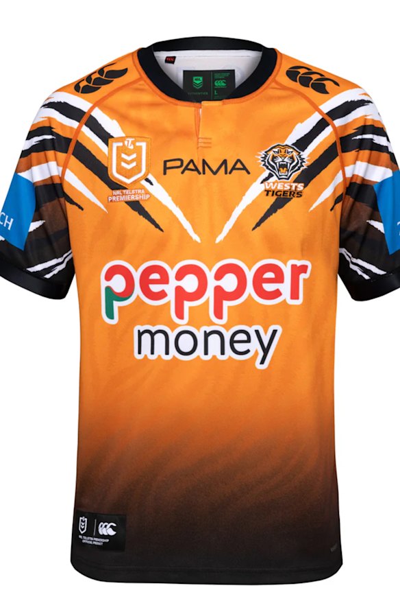 The 2026 Wests Tigers jersey, which was deemed to be too gold. 