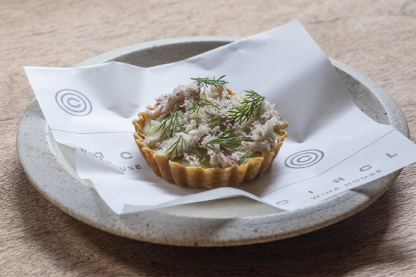 Eel tart at Circl.