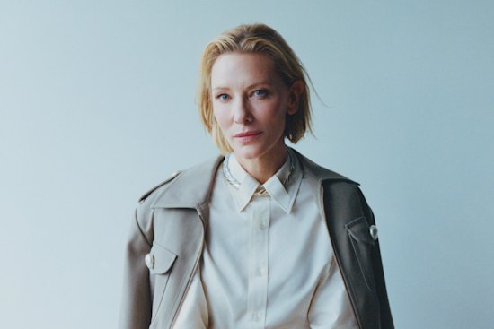 Blanchett is up for a possible third Oscar win with her role as a fierce
conductor in Tár.