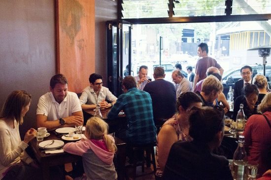 Busy lunch service at Spice I Am in Surry Hills.