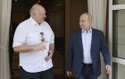 Vladimir Putin and Alexander Lukashenko.