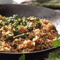 Brown rice and other grains can be cooked in risotto-style dishes.