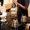 Tea brewing at Assembly.