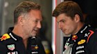 Christian Horner talks to Red Bull driver Max Verstappen ahead of the Austrian Formula One Grand Prix in Spielberg last month. 