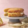 This lovely layered lemon cake combines two favourite citrus recipes in one