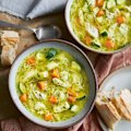 Low-FODMAP chicken noodle soup.