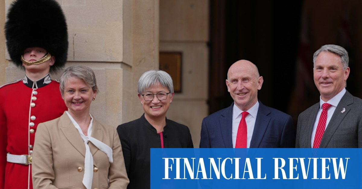 A frustrated Penny Wong and Richard Marles have told AUKUS c