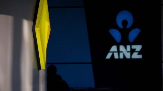 CBA and ANZ banks.