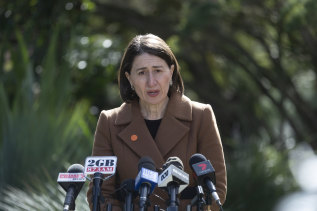 Premier Gladys Berejiklian has said NSW residents must keep 1.5 metres apart, even with family and friends.