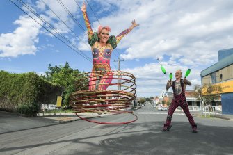 Circus Oz Incubator fellowship artists Jess Love and Captain Ruin are ready to return to rehearsals after lockdown.