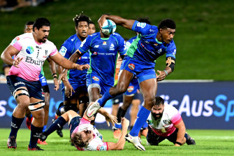 The Fijian Drua claimed their first ever win in Super Rugby over the Rebels in round three.