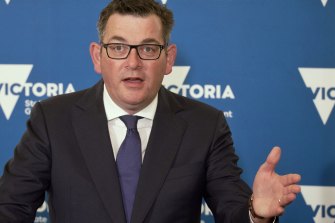 Under siege over the proposed pandemic law, Victorian Premier Daniel Andrews at a press conference on Thursday to announce greater freedoms.