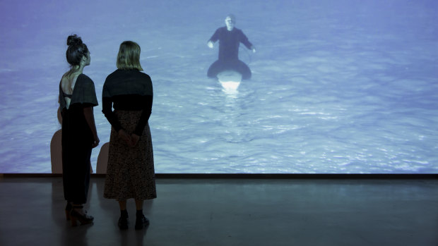 Shaun Gladwell's installation Pacific Undertow. Should we be able to watch it online?
