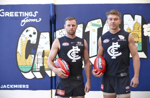 Docherty and Cripps are Carlton's first ever co-captains. 
