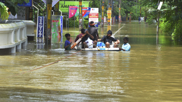 More than 300 people have died in the floods. 