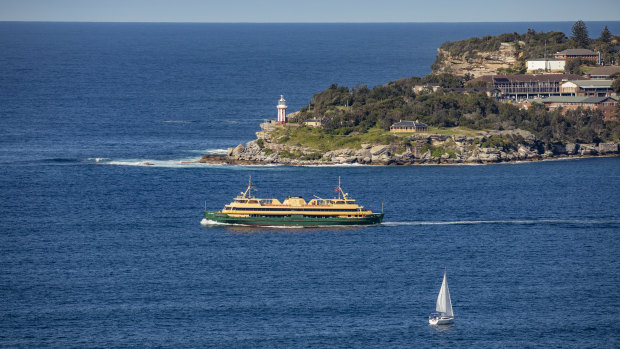 The Manly ferry passing the Heads.