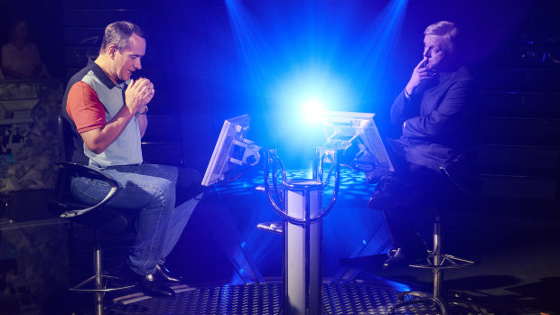 Matthew McFadyen and Michael Sheen in the BBC drama Quiz.