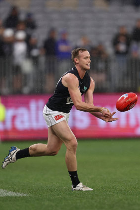 Will Hayes during his Carlton debut.