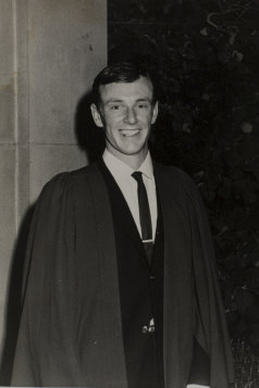 Peter Ruff on graduation from Coburg Teachers' College in 1965.