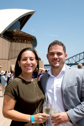 New Australian couple David Hernadez and Mariana Monsalve, came from Venezuela and now live in Zetland.