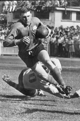 Ron Coote playing for Souths in 1970.