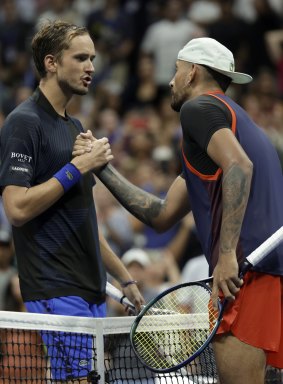 Daniil Medvedev and Nick Kyrgios played another quality match at last year’s US Open.