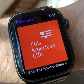 This American Life podcast on an Apple Watch.