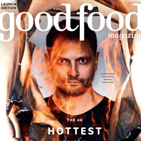 Lennox Hastie on the cover of the Good Food Magazine.