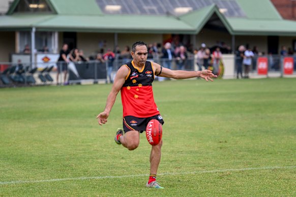 Eddie Betts Betts donned number 19 for the Fitzroy Stars on Friday.