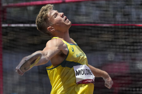 Moloney has been working on the throwing disciplines in the decathlon.