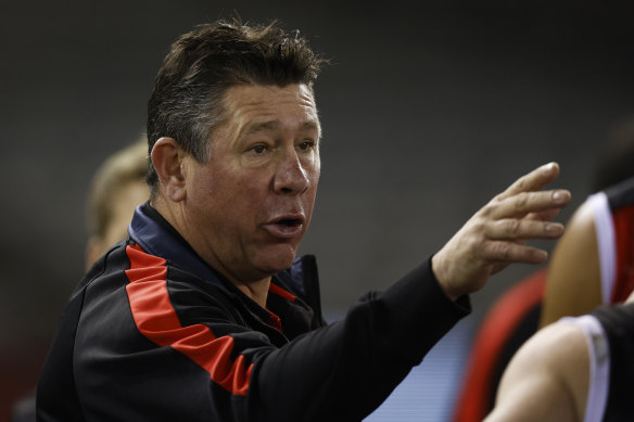 Brett Ratten was frustrated his players weren’t willing to help each other and didn’t stick to the game plan, despite their win. 