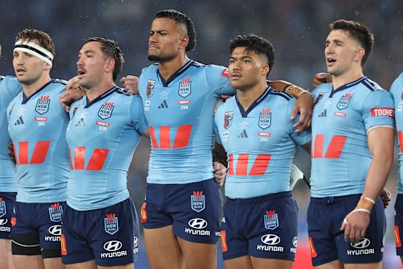 Stephen Crichton (centre) is expected to be ruled out of game two.