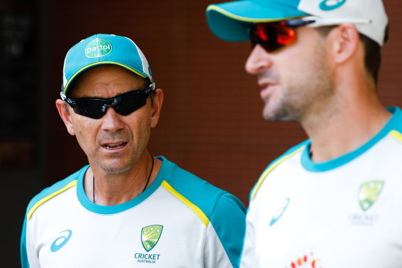 Justin Langer, left, has been asked to take more of a back seat, strategic role.