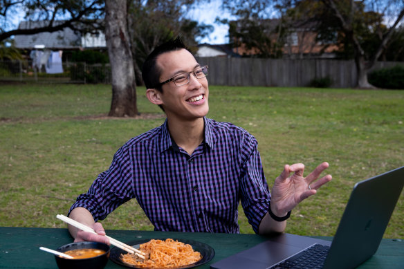Eddie Woo talks kids, money and the hypercorrection effect at a park near his home in Sydney.
