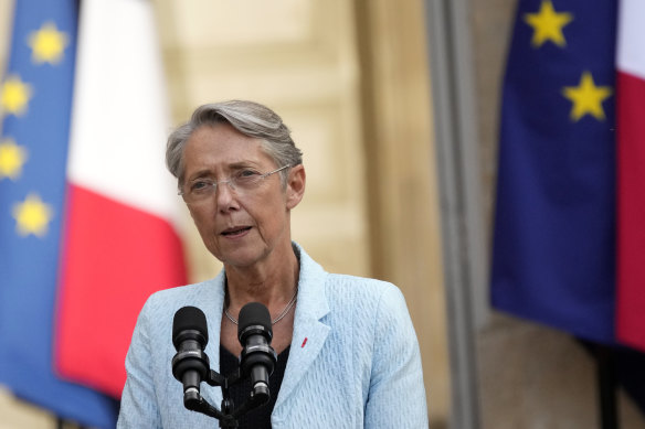 French Prime Minister Elisabeth Borne.