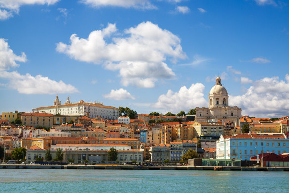Lisbon and the Tagus River.