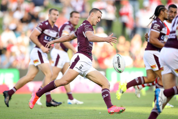 Manly skipper Daly Cherry-Evans will have to kick his side to victory.