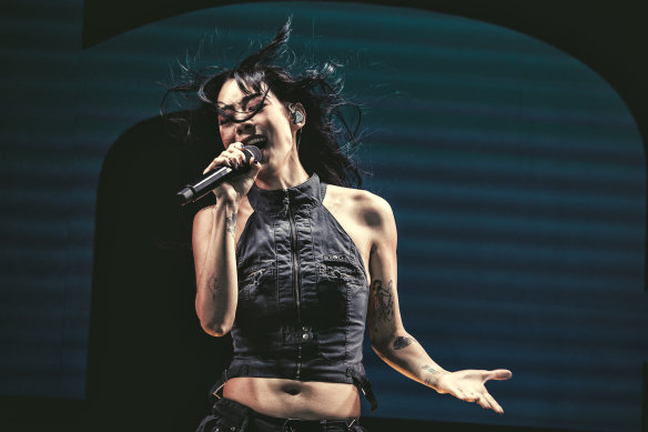 Rina Sawayama performs in Melbourne.