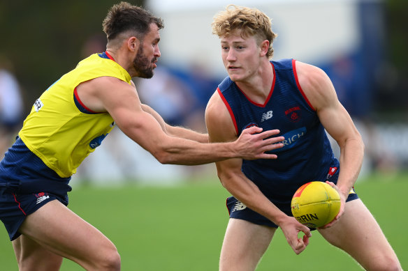 Jacob van Rooyen will debut for the Demons on Sunday.