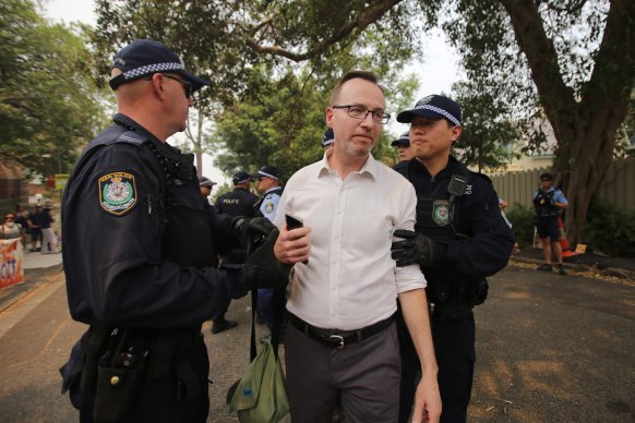 Greens MP David Shoebridge was arrested on December 19.
