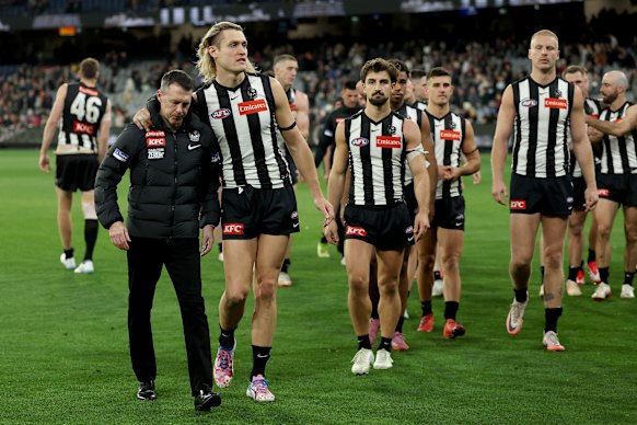 A post-Christmas hamstring injury has made Moore touch and go for round one. 