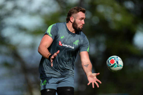 Izack Rodda during the 2019 Rugby World Cup. 